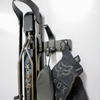 The GearMate Accessory Hook and Loops fitted to a bracket that is integrated with a ProFlex Rack